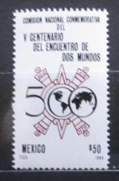 Poštovní známka Mexiko 1986 Setkání dvou svìtù Mi# 2002