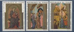 Poštovní známky Èad 1970 Umìní, vánoce Mi# 338-40