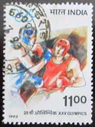 Poštovní známka Indie 1992 Box, LOH Barcelona Mi# 1359