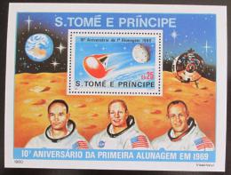 Poštovní známka Svatý Tomáš 1980 Let na Mìsíc Mi# Block 45 Kat 15€