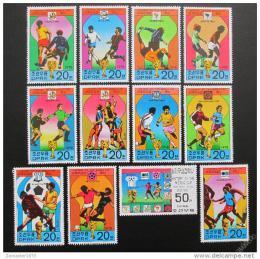 Poštovní známky KLDR 1978 MS ve fotbale Mi# 1733-44 Kat 15€