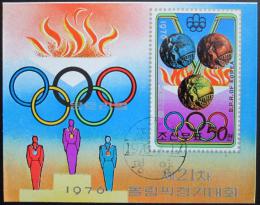 Poštovní známka KLDR 1976 Olympijské medaile Mi# Block 27