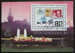 Poštovní známka KLDR 1986 Výstava STOCKHOLMIA Mi# Bl 220