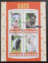 Poštovní známky Šalamounovy ostrovy 2016 Domácí koèky Mi# N/N