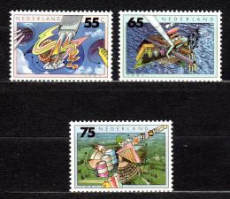 Poštovní známky Nizozemí 1991 Ochrana životního prostøedí Mi# 1396-98