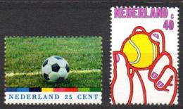 Poštovní známky Nizozemí 1974 Tenis a fotbal Mi# 1030-31