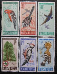 Poštovní známky Maïarsko 1966 Ochrana ptákù Mi# 2231-36