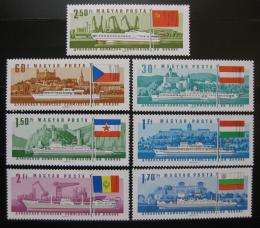 Poštovní známky Maïarsko 1967 Lodì Mi# 2323-29 Kat 18€