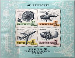 Poštovní známky Maïarsko 1967 Výstava AEROFILA Mi# Block 59
