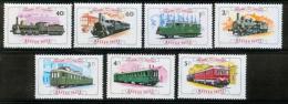 Poštovní známky Maïarsko 1976 Lokomotivy Mi# 3157-63