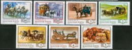 Poštovní známky Maïarsko 1977 Dostavníky Mi# 3178-84