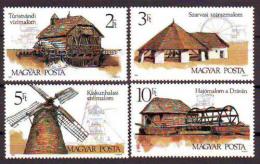 Poštovní známky Maïarsko 1989 Mlýny Mi# 4028-31