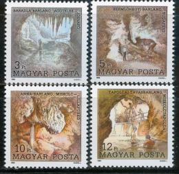 Poštovní známky Maïarsko 1989 Jeskynì Mi# 4043-46