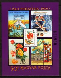Poštovní známka Maïarsko 1989 Pro philatelia Mi# Block 207 Kat 12€