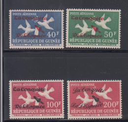 Potovn znmky Guinea 1962 Dobvn vesmru petisk Mi# 145-48 - zvtit obrzek