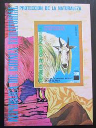 Poštovní známka Rovníková Guinea 1977 Horská koza Mi# Block 272