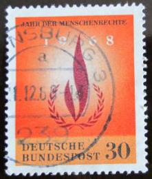 Poštovní známka Nìmecko 1968 Lidská práva Mi# 575