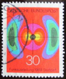 Poštovní známka Nìmecko 1969 Elektromagnetické pole Mi# 599