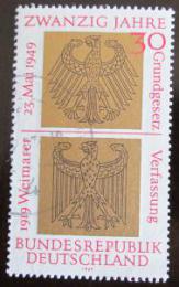 Poštovní známka Nìmecko 1969 Výroèí vzniku Mi# 585
