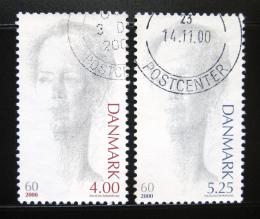 Poštovní známky Dánsko 2000 Královna Margrethe II Mi# 1238-39