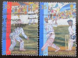 Poštovní známky Bermudy 2002 Kriket Mi# 822-23