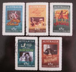 Poštovní známky Austrálie 1995 Filmové plakáty Mi# 1483-87 Kat 10€