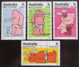 Poštovní známky Austrálie 1972 Metrická soustava Mi# 513-16
