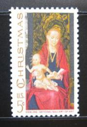 Poštovní známka USA 1967 Madona, Hans Memling, vánoce Mi# 937
