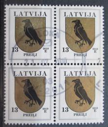 Poštovní známky Lotyšsko 2010 Znak Preili ètyøblok Mi# 422 C X