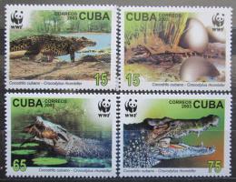 Poštovní známky Kuba 2003 Krokodýli, WWF Mi# 4553-56