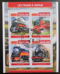 Poštovní známky Togo 2017 Parní lokomotivy Mi# 8244-47 Kat 13€