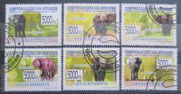 Potovn znmky Guinea 2009 Sloni Mi# 6463-68 Kat 12 - zvtit obrzek