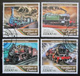 Poštovní známky Guinea 2017 Parní lokomotivy Mi# 12615-18 Kat 20€