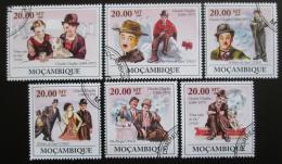 Poštovní známky Mosambik 2009 Charlie Chaplin Mi# 3315-21