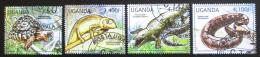 Poštovní známky Uganda 2012 Plazi Mi# 2780-83 Kat 13€