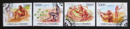 Poštovní známky Komory 2009 Pravìký èlovìk Mi# 2722-25 - zvìtšit obrázek