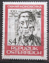 Potovn znmka Rakousko 1986 Portrt, O. Kokoschka Mi# 1841