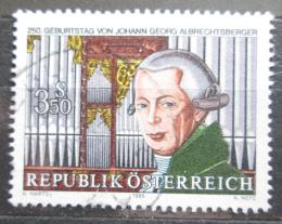 Potovn znmka Rakousko 1986 J. G. Albrechtsberger, skladatel Mi# 1839 - zvtit obrzek
