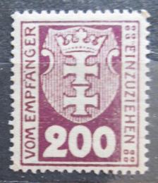 Poštovní známka Danzig 1922 Státní znak, doplatní Mi# 8 Kat 4.50€