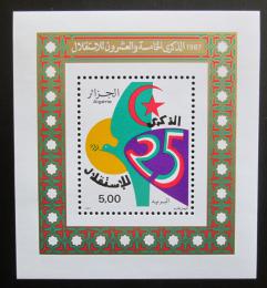 Poštovní známka Alžírsko 1987 Nezávislost, 25. výroèí Mi# Block 6