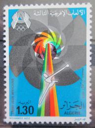 Poštovní známka Alžírsko 1978 Africké hry, hod kladivem Mi# 726