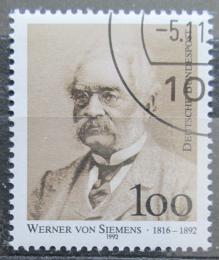 Poštovní známka Nìmecko 1992 Werner von Siemens Mi# 1642