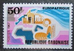 Potovn znmka Gabon 1967 EUROPAFRIQUE Mi# 282 - zvtit obrzek