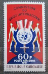 Potovn znmka Gabon 1967 Komise OSN pro lidsk prva Mi# 288