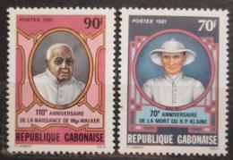 Poštovní známky Gabon 1981 Misionáøi Mi# 795-96