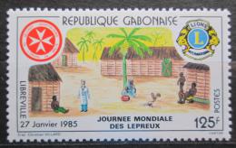 Poštovní známka Gabon 1985 Vesnice nemocných leprou Mi# 927