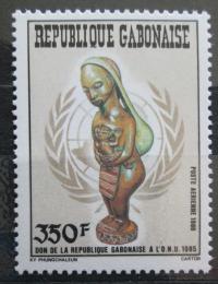 Poštovní známka Gabon 1986 Døevìná socha Mi# 951 Kat 4.20€