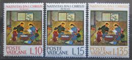 Poštovní známky Vatikán 1964 Vánoce, umìní Mi# 464-66
