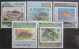Poštovní známky Svatý Tomáš 2010 Fauna WWF na známkách Mi# 4637-41 Kat 12€