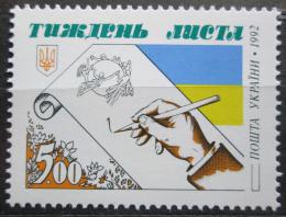 Poštovní známka Ukrajina 1992 Týden psaní Mi# 89